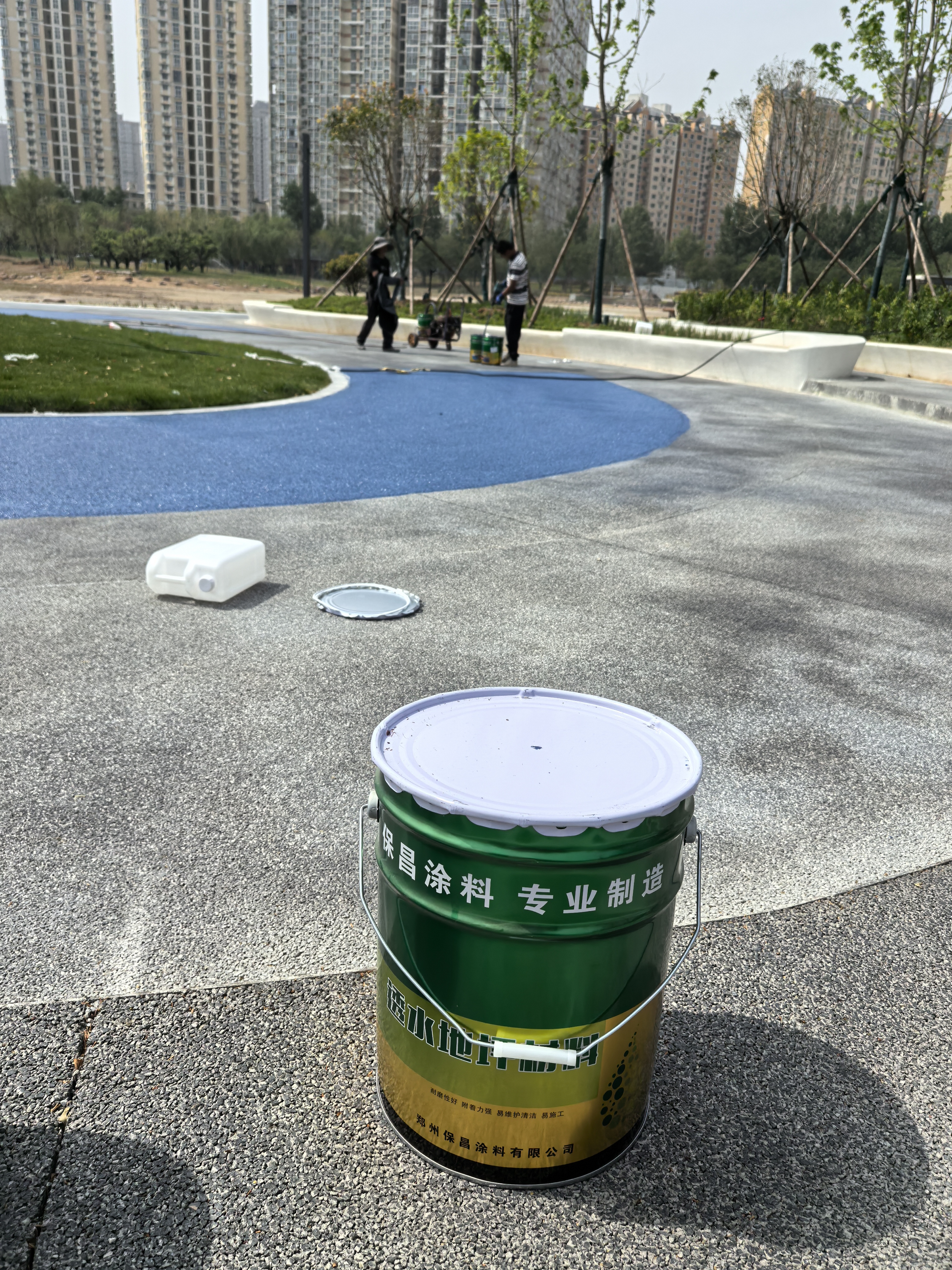 透水混凝土人行道铺装施工